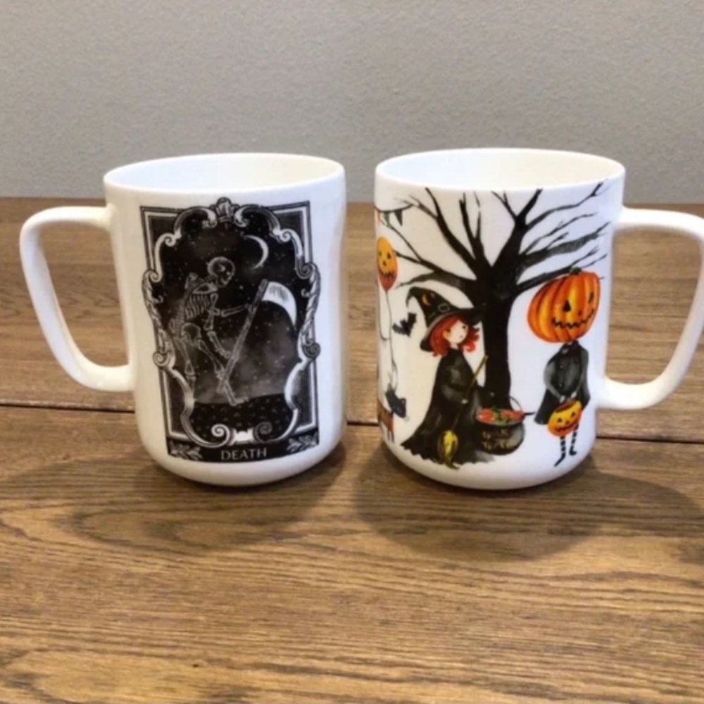Set of 2 | Witchy Halloween mug,Tarot Card Halloween mug